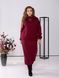 Жіночий костюм з ангори зі спідницею колір бордовий 448512 448507 фото
