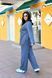Жіночий трикотажний костюм колір джинс 463657 463668 фото 4