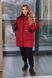 Жіноча тепла куртка колір бордо 445002 445002 фото 1